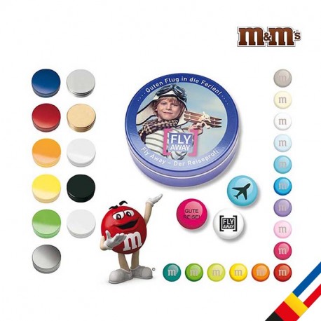 Bonbon chocolat personnalisé logo - M&M's publicitaire en boite 20g