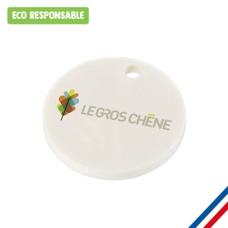 Jeton caddie personnalisable fabriqué en France écologique bioplastique