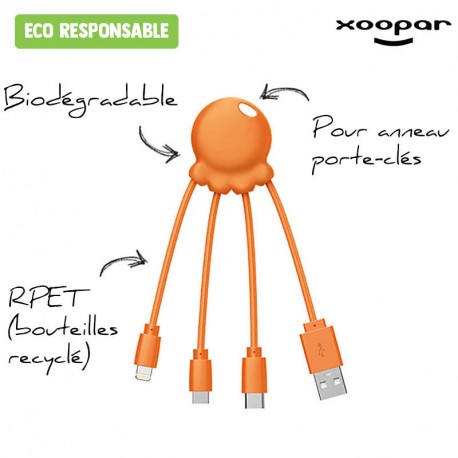 Câble Usb Multi-connecteurs 'Octopus' Xoopar®