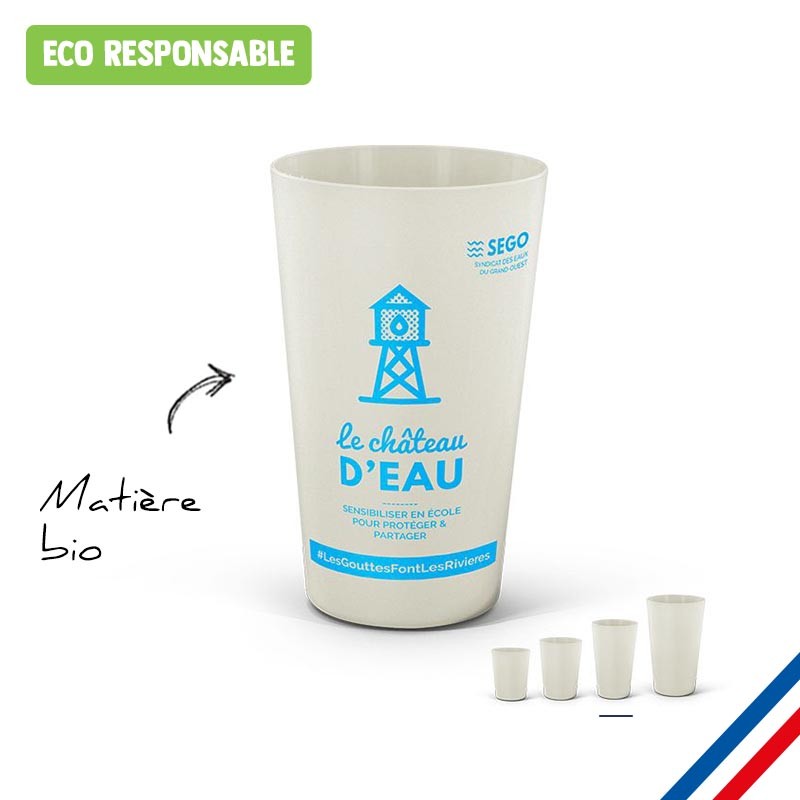 Gobelet plastique 30 cl réutilisable made in France | Ecocup | Génicado