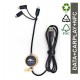 Câble de charge rapide personnalisable écoresponsable bambour rpet rABS,  carplay NFC logo lumineux