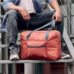 Sac de sport/voyage chiné "OCIO" personnalisable et rangeable dans sa pochette