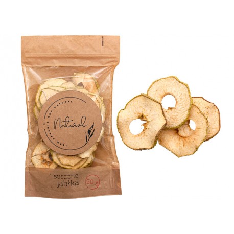 Chips de pommes séchées en sachet personnalisé (265x160mm)