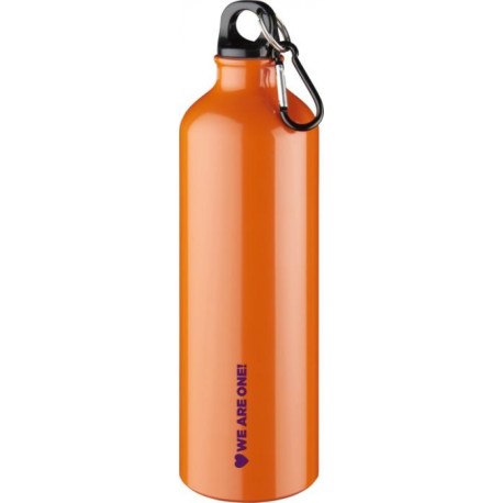 Gourde en alu personnalisée avec mousqueton - 700 ml