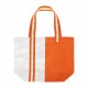 Sac de plage "TARAN" en coton bicolore et personnalisable en couleurs