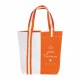 Sac de plage "TARAN" en coton bicolore et personnalisable en couleurs