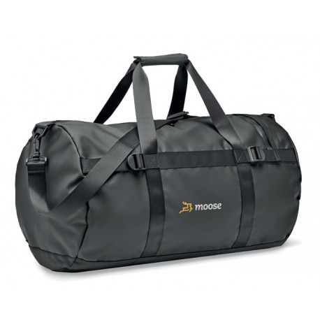 Sac de sport "MUOVI" en tarpaulin noir personnalisable